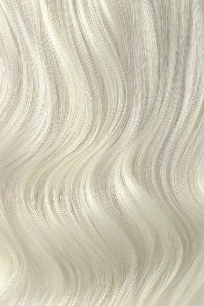 Clip In Extensions - Weißblond - Haarkrönung