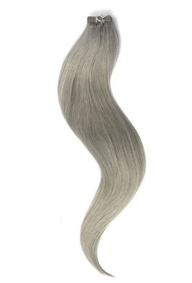 Tape In Extensions Echthaar - Grau - Haarkrönung