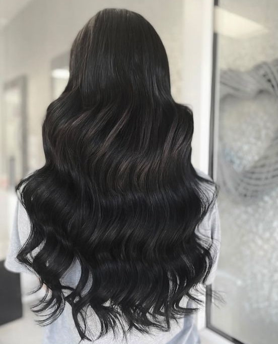 Clip In Extensions - Schwarz #1 - Haarkrönung